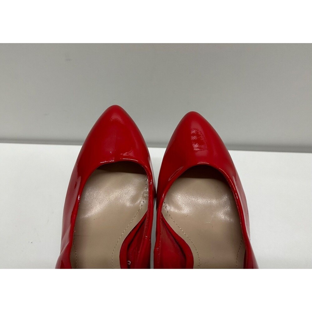 Steve Madden lipstick women size 5.5 M stiletto heel Pumps Red Leather upper - Picture 7 of 10